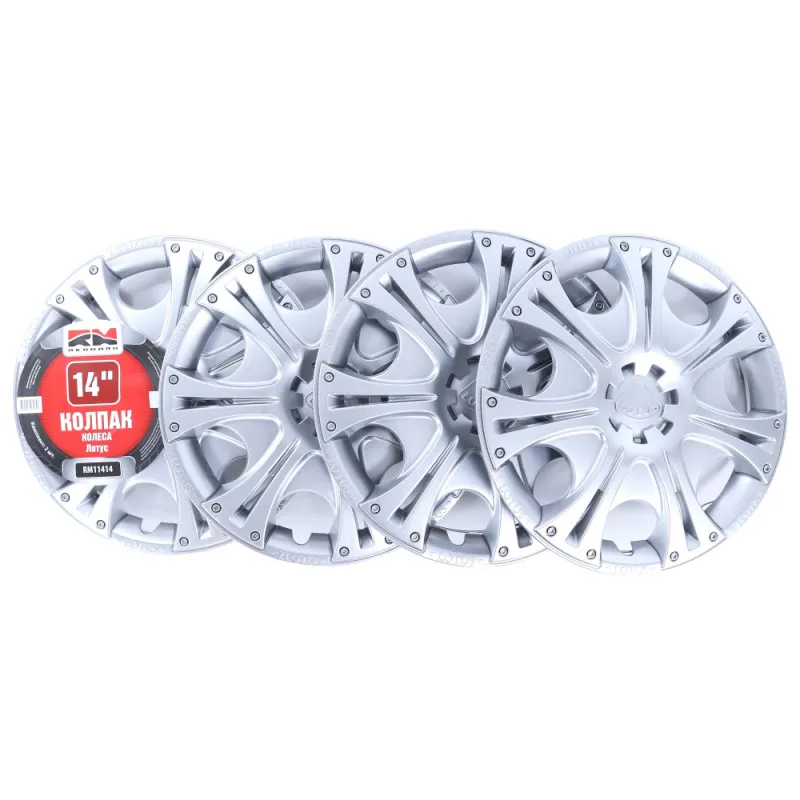 Колпак колеса R14 Лотус (пруж) кт 4 шт. (2+2) REDMARK REDMARK RM11414
