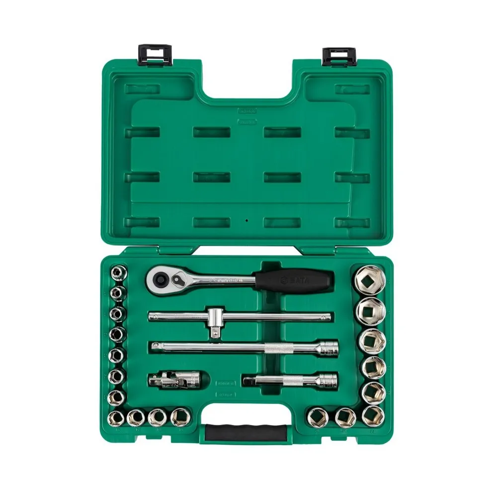 Головки в наборе 24 штуки. Торцевые. SATA 09060-6