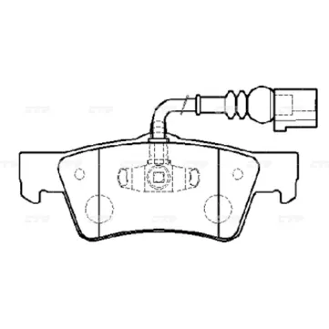 Колодки тормозные VOLKSWAGEN Caravelle 2003 ~ 2015 / Multivan 2003 ~ CTR GK1317
