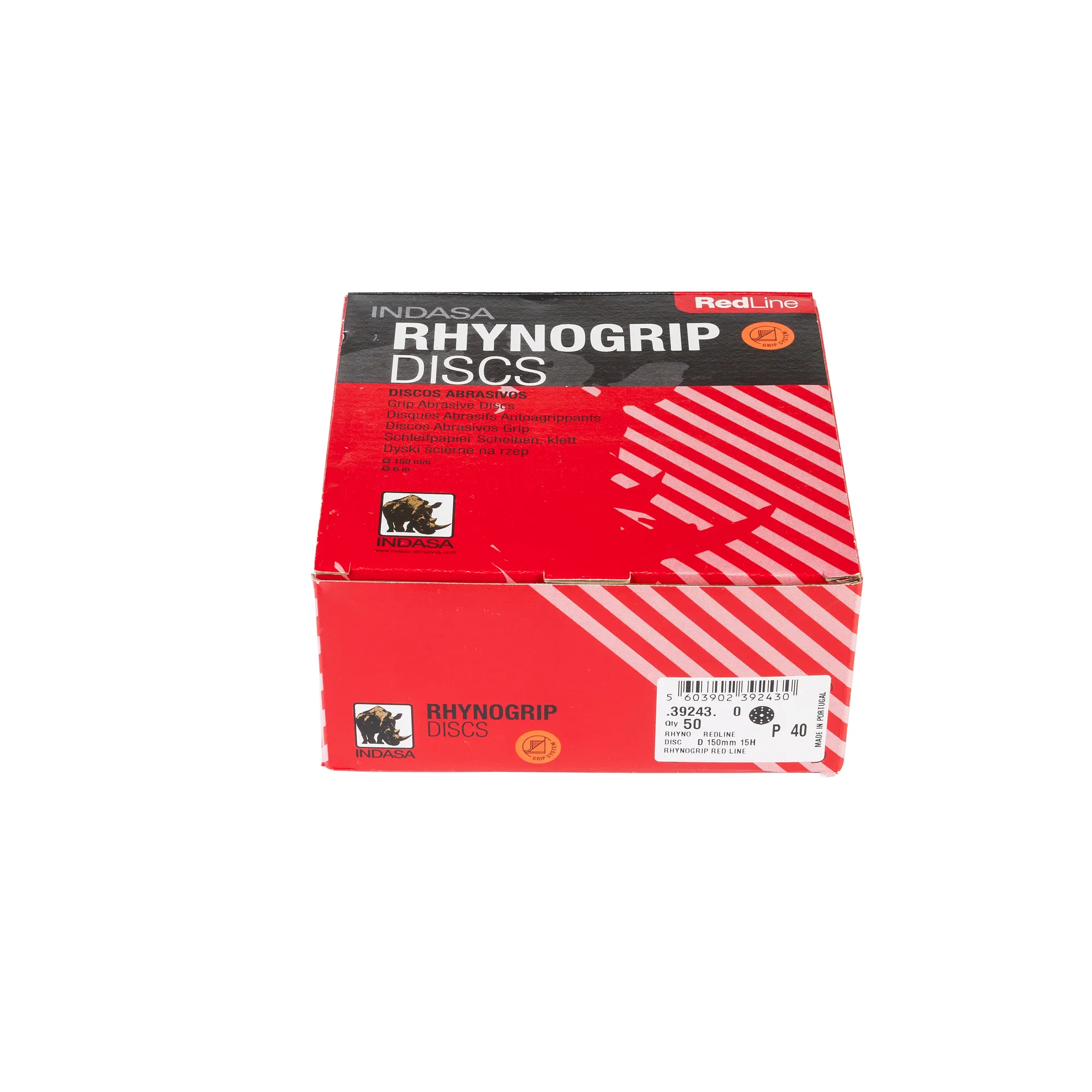 Круг RHYNOGRIP (15H) D150мм Р40 (1уп.х50шт) Indasa 39243