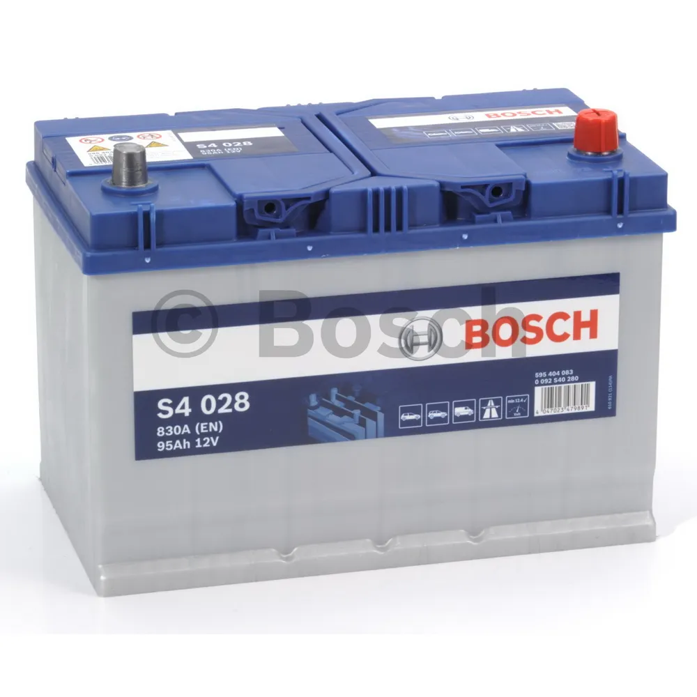 Аккумулятор BOSCH Silver JIS 95 А/ч обратная R+ 306x173x225 EN830 А
