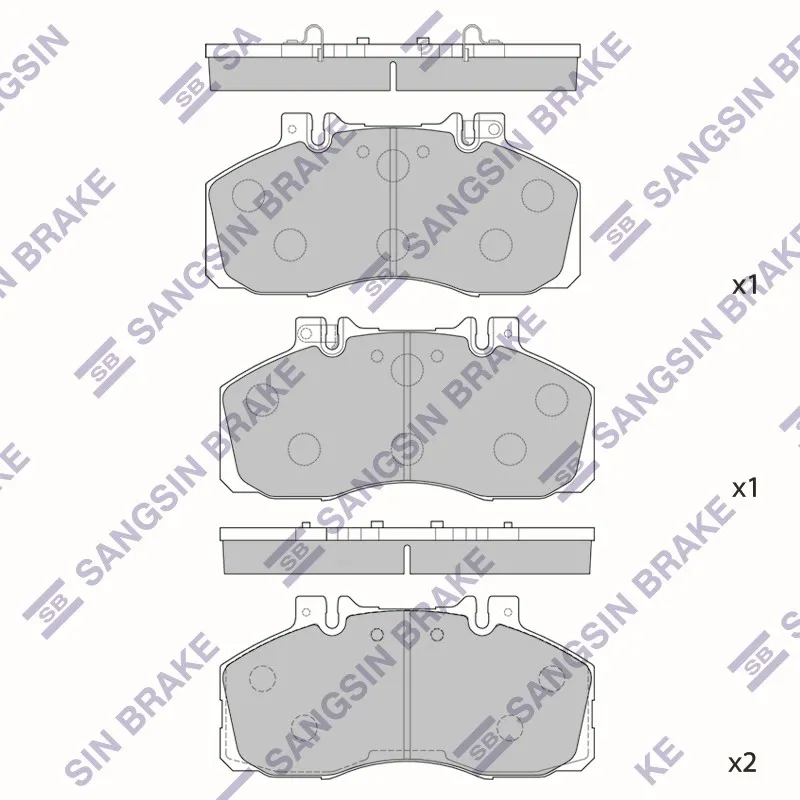 Колодки тормозные SANGSIN BRAKE SP1552
