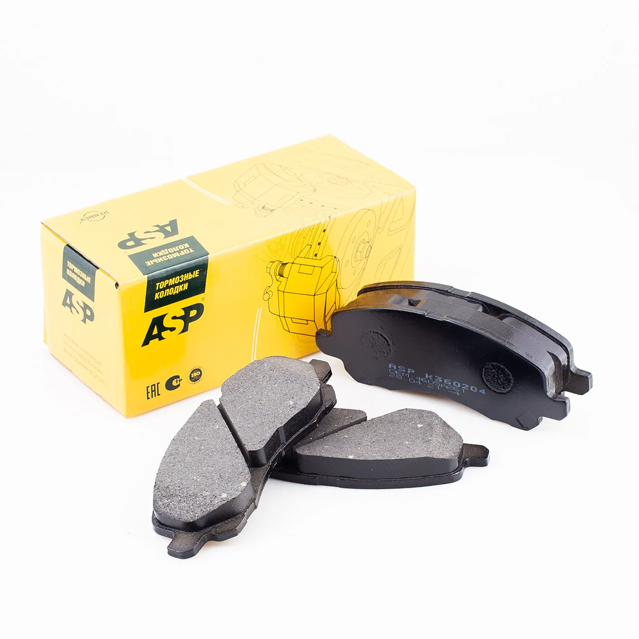 Колодки передние Mitsubishi Lancerx07- ASP ASP K360204