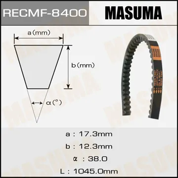 Ремень клиновый рк.8400, 17x1045 для рк.8400, 17x1045 мм MASUMA 8400