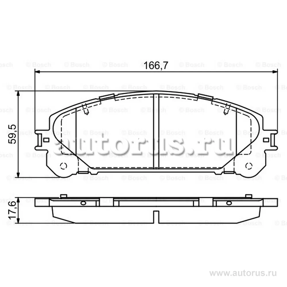 Колодки тормозные LEXUS RX 09-/TOYOTA HIGHLANDER 0 BOSCH 0986494686