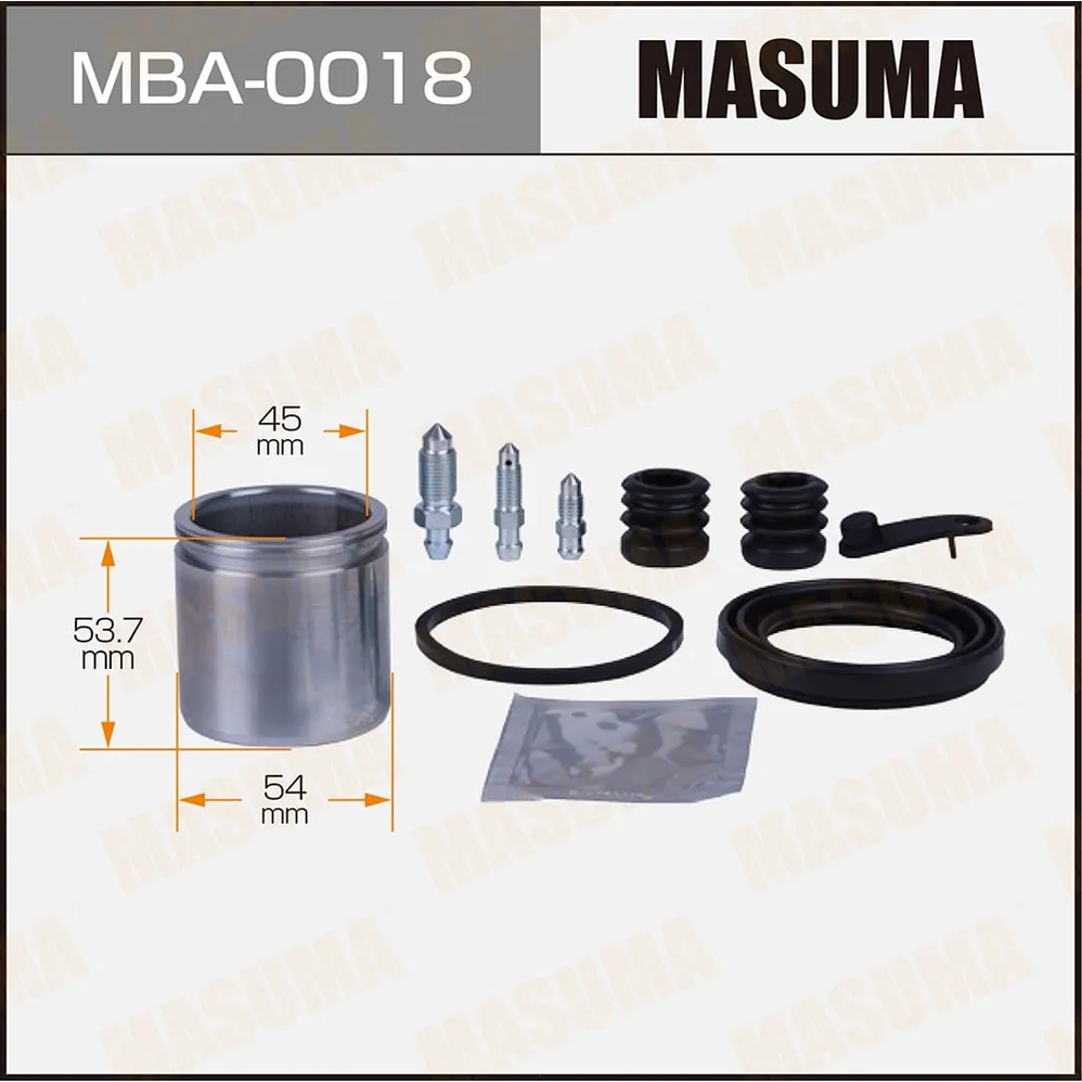 Ремкомплект суппорта с поршнем d-54 MASUMA MBA0018