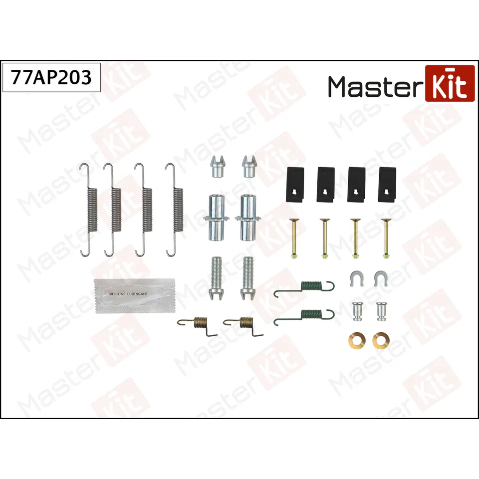 Комплект установочный барабанных колодок HONDA CR-V MASTERKIT 77AP203
