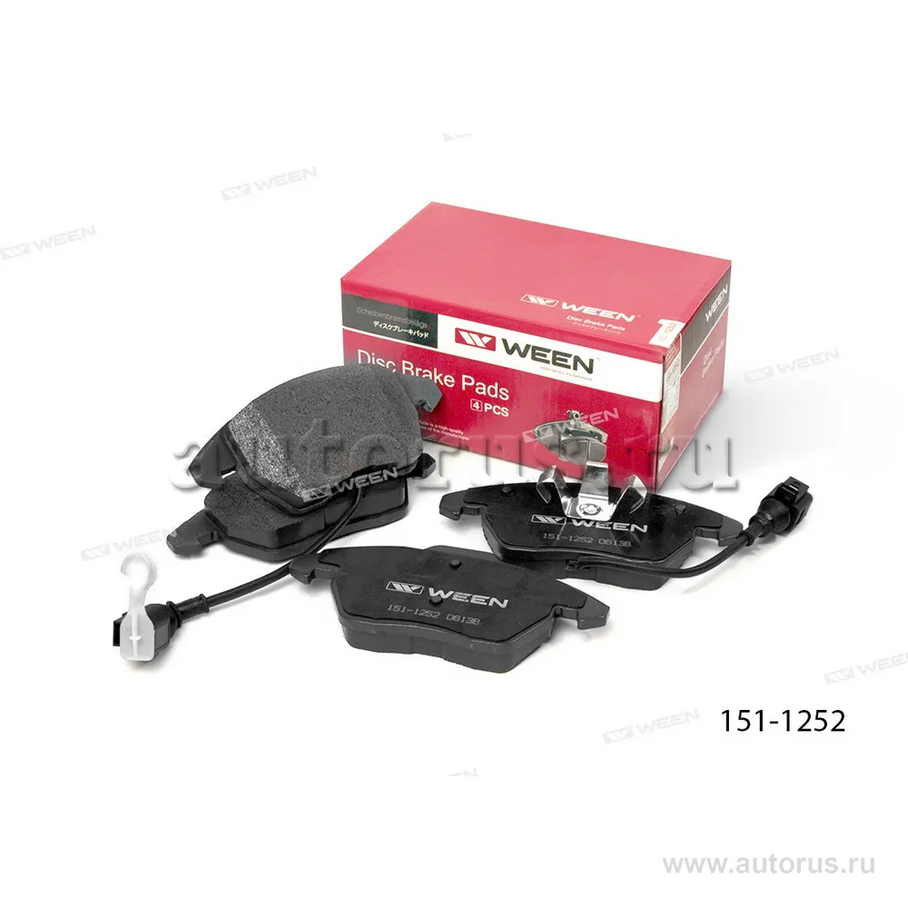 Тормозные колодки дисковые передние AUDI A1, A3, TT, VW Polo Sedan, Polo (6R1,6C1), Go WEEN 151-1252