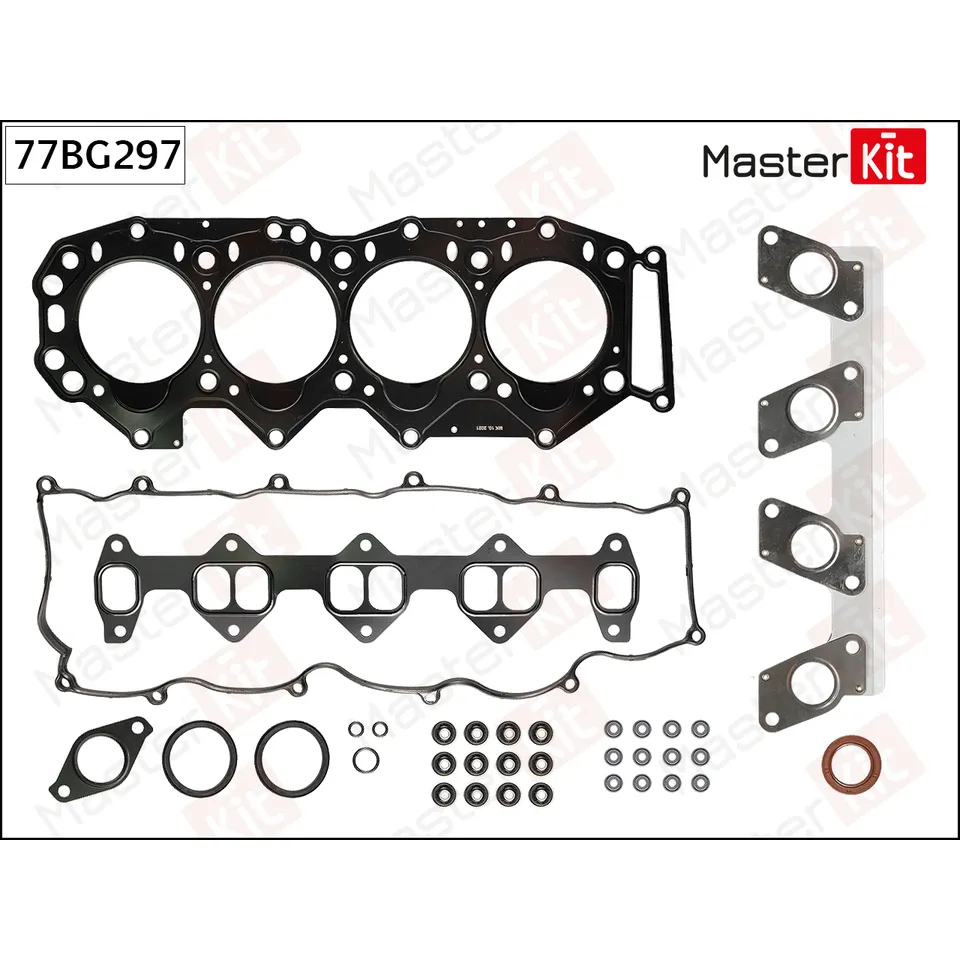 Комплект прокладок ГБЦ Mazda WLE7. WL-T. MD25NA. WLE9. MD25TI. WLF5 MASTERKIT 77BG297