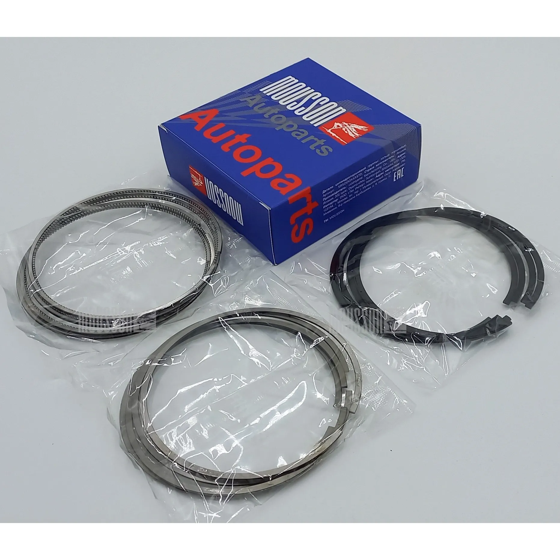 Кольца ремонтные + 0.50 мм комплект TOYOTA 2TR-FE 95.5X1.2X1.2X2.0 на 1 цилиндр MOUSSON SRS2TRFE050