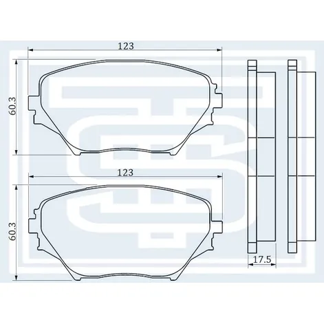 Колодки тормозные перед. TOYOTA RAV 4 II --11.2005 STARKE 179-921