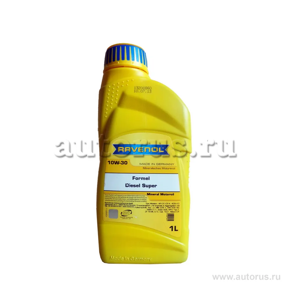 Моторное масло RAVENOL Formel Diesel Super SAE 10W-30 (1л) new 1123205-001 (4014835726215)