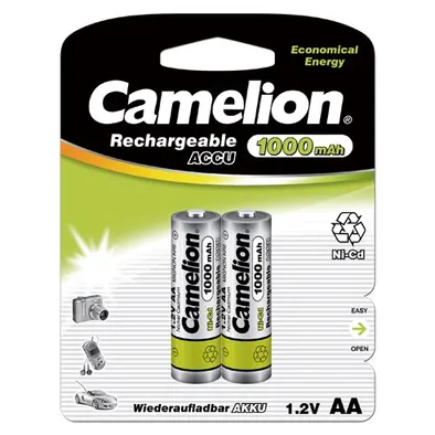 Батарейка Ni-Cd Camelion Rechargeable AA 1,2V (2 шт) NC-AA1000BP2