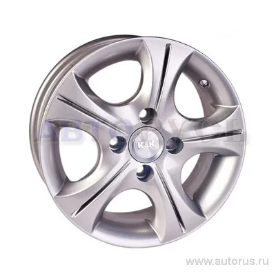 Диск литой R13 5.5J 4x98/58.6 ET38 КИК Реверс сильвер 2834