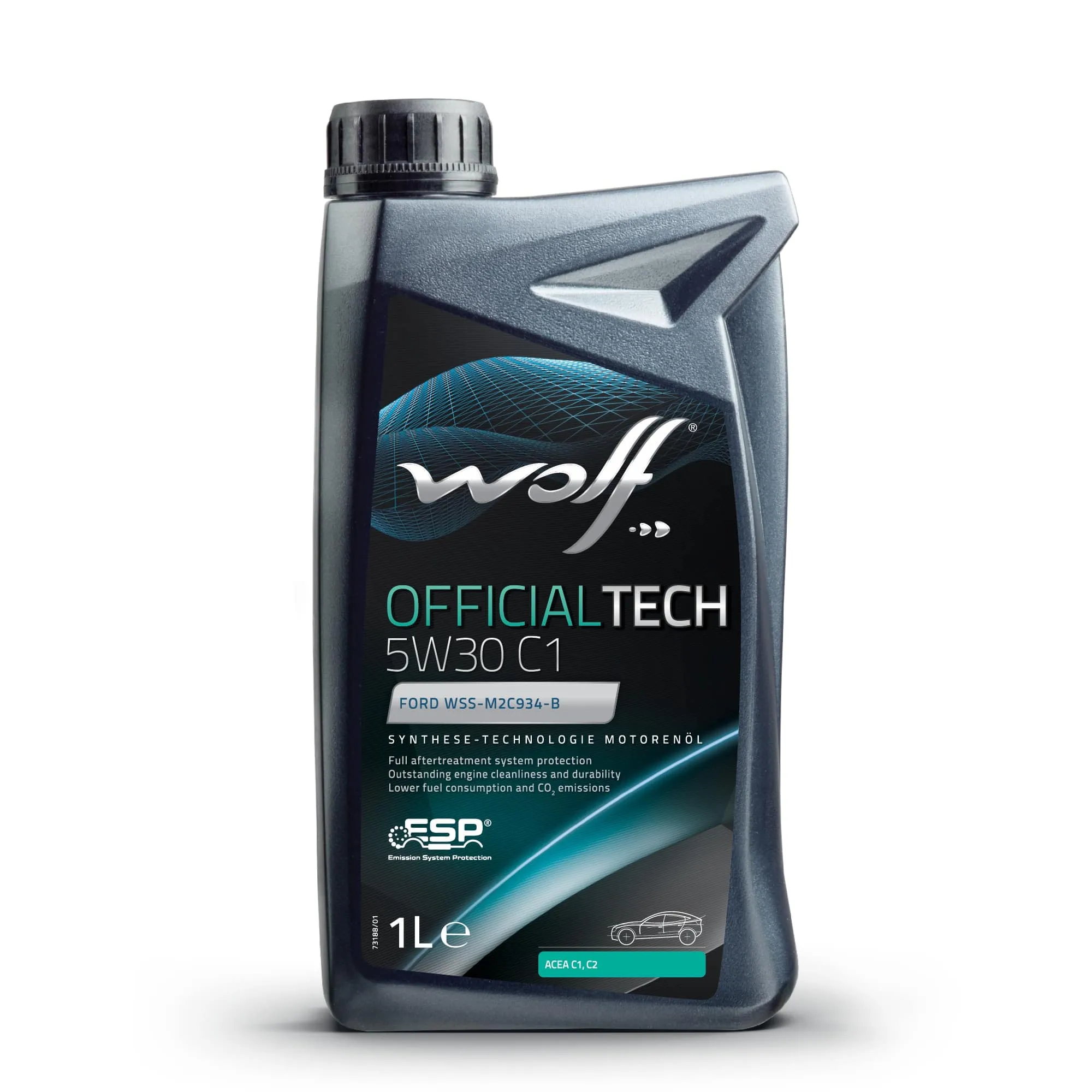 Масло OFFICIALTECH 5W30 C1 синтетика 5W-30 1 л. Wolf 8307713