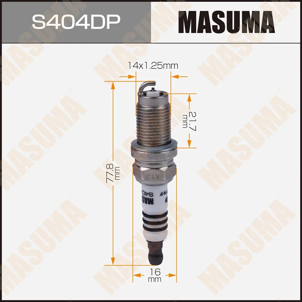 Свеча зажигания PLATINUM (PZFR6R) VAG+Skoda mot.1.2TSI/1.4TSI/TFSI MASUMA S404DP