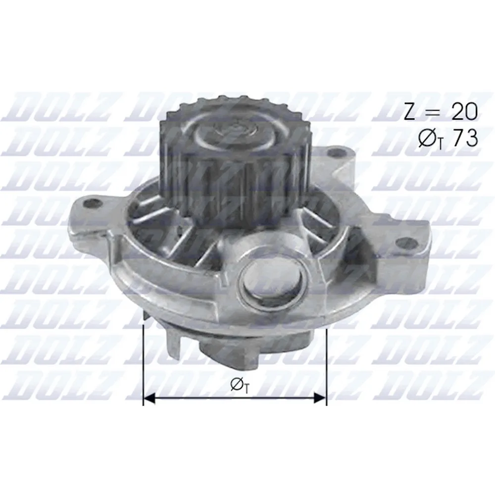 Помпа, водяной насос AUDI 100/A6/VW LT 28-46 II/Crafter all 2.4/2.5TDI DOLZ A-280