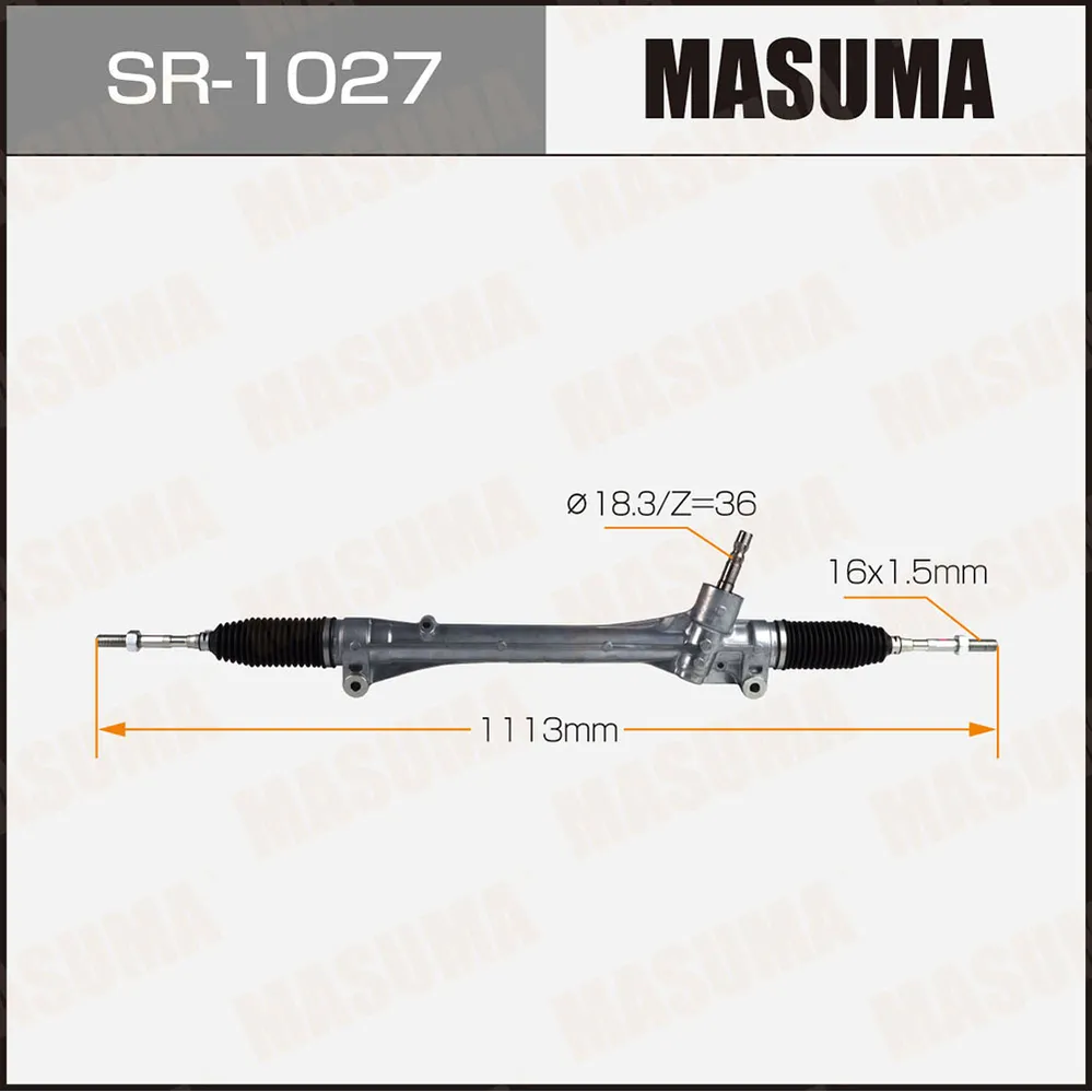 Рейка рулевая LEXUS RX450H/RX350 (левый руль) MASUMA SR1027