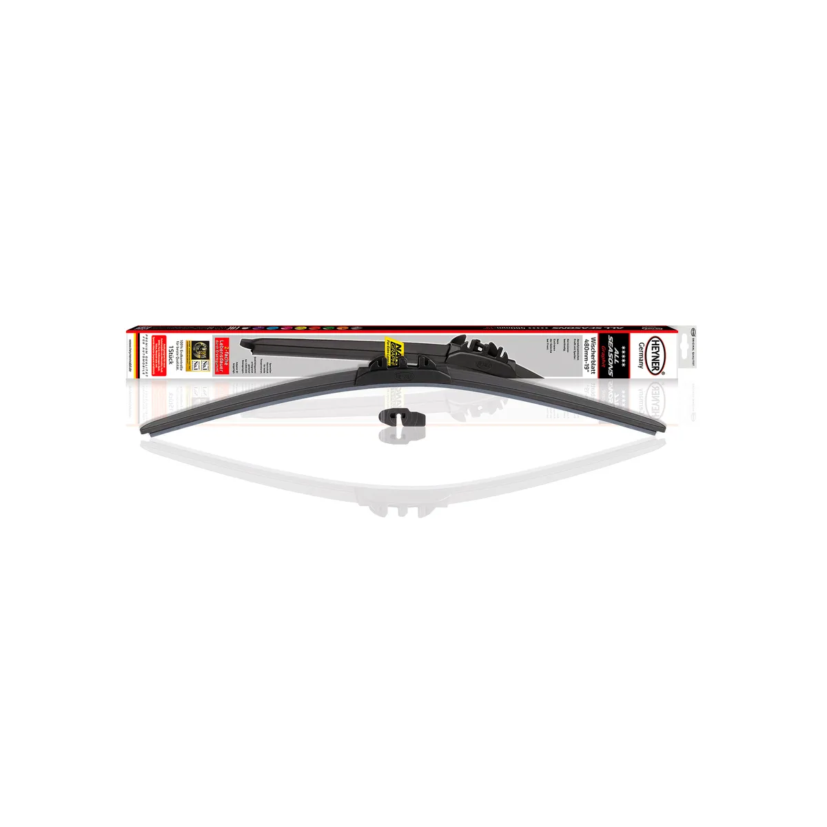 Щетка стеклоочистителя 48 см (бескаркасная, ) HEYNER 089000