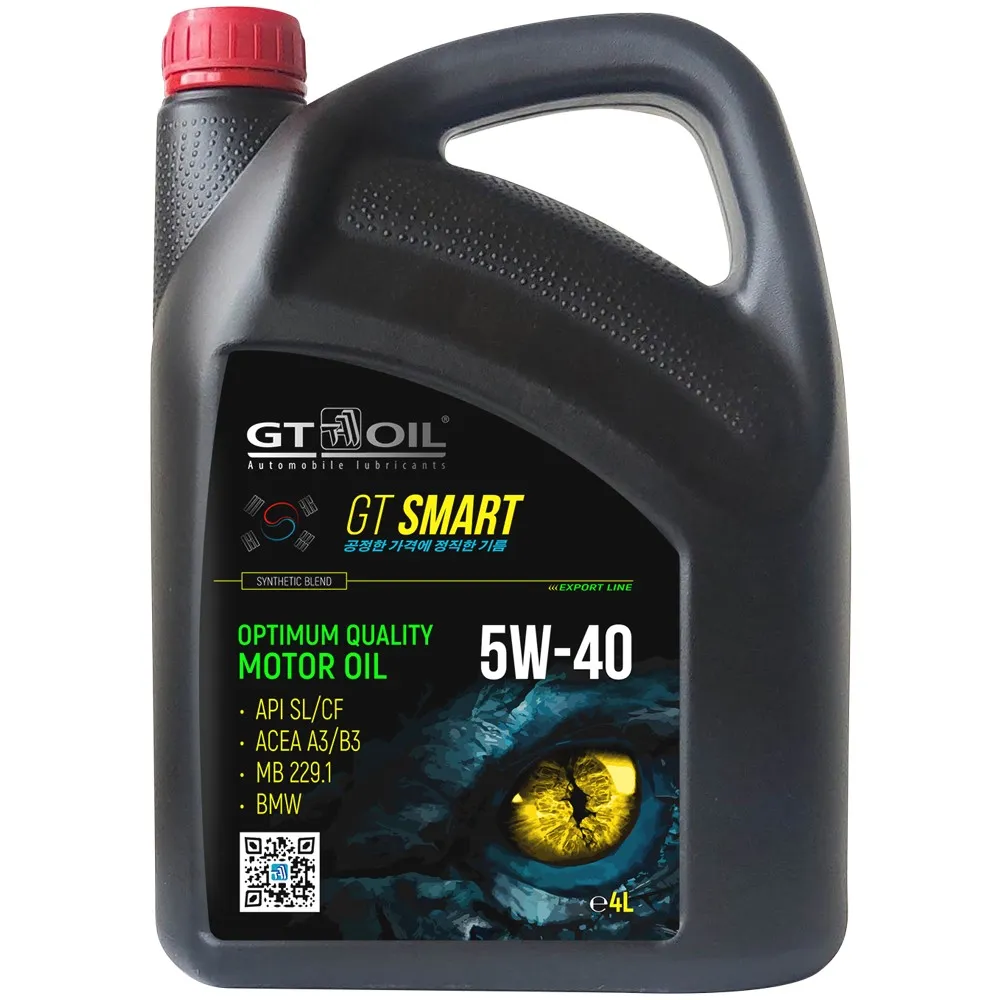 Масло моторное GT OIL Smart 5W-40 полусинтетическое 4 л 8809059408858
