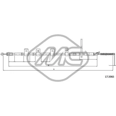 Трос ручника SUZ GRAND VITARA ALL 5DOORS SX-LH Metalcaucho 83358