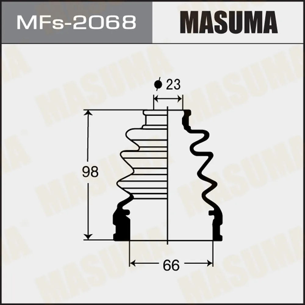 Пыльник ШРУСа пер. внутр. силикон MASUMA MFs2068
