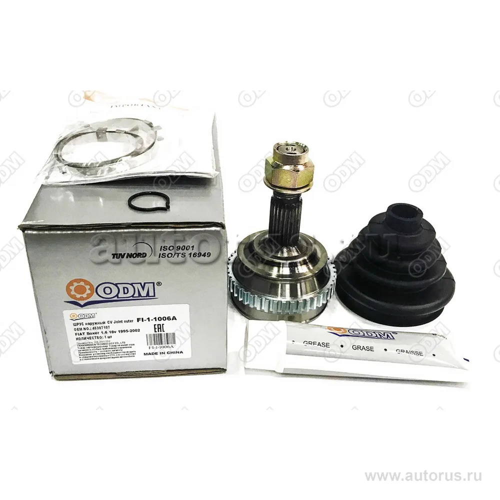 ШРУС наружный (к-кт) FIAT Boxer 1.6 16v 1995-2002 ODM fi11006a