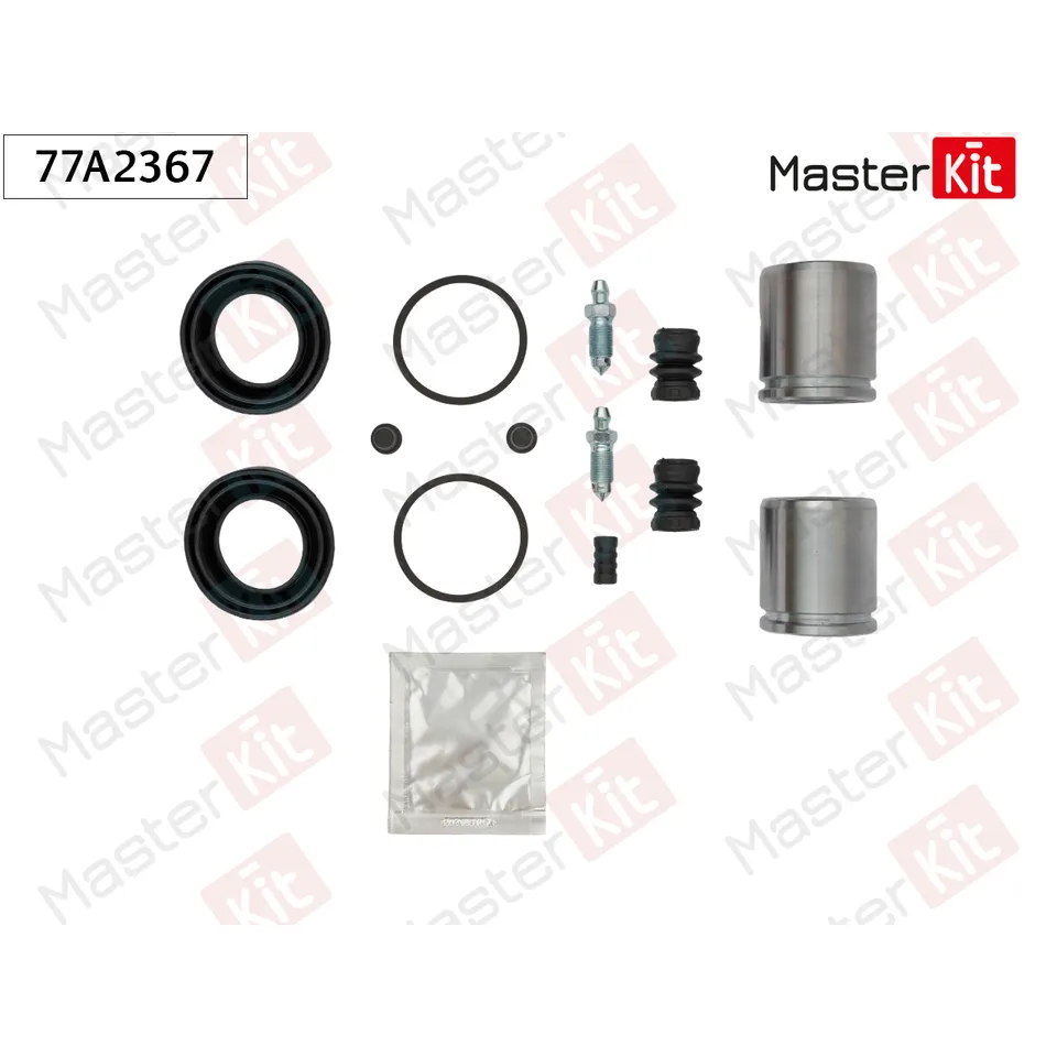 Ремкомплект тормозного суппорта + поршень Nissan PICK UP (D21) 1985 - 2008 MASTERKIT 77A2367