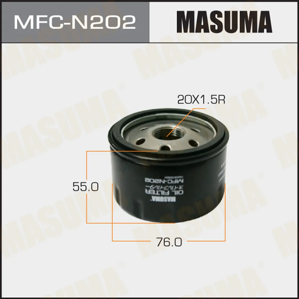 Фильтр масляный NISSAN ALMERA MASUMA MFC-N202