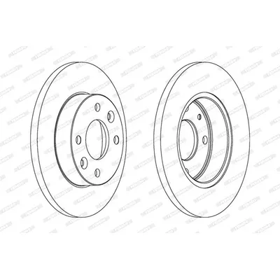 Диск тормозной передний FERODO DDF055