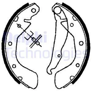 Колодки барабанные DELPHI LS1622