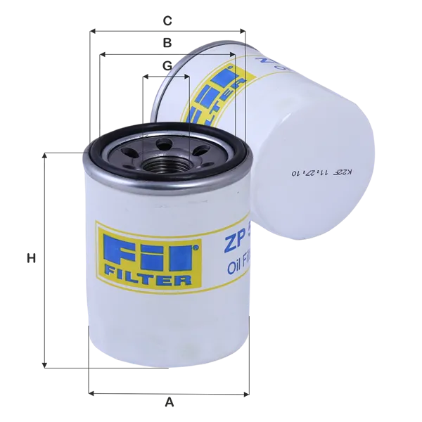 Фильтр масляный CHERY/HYUNDAI/KIA FIL FILTER ZP55