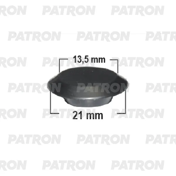 Заглушка пластиковая универсальная диаметр 21 x 13,5 PATRON P37-2819T