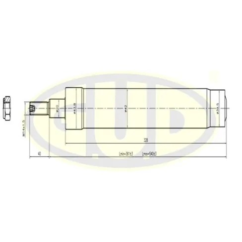 АМОРТИЗАТОР ПЕР ГАЗ VW GOLF II/JETTA II G.U.D GSA364014