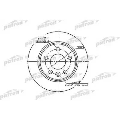 Диск тормозной задний FORD: GALAXY 95-, SEAT: ALHAMBRA 96-, VW: SHA PATRON PBD2777