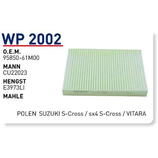 Фильтр салонный SUZUKI Vitara II 15->/SX4 II 13-> WUNDER FILTER WP2002