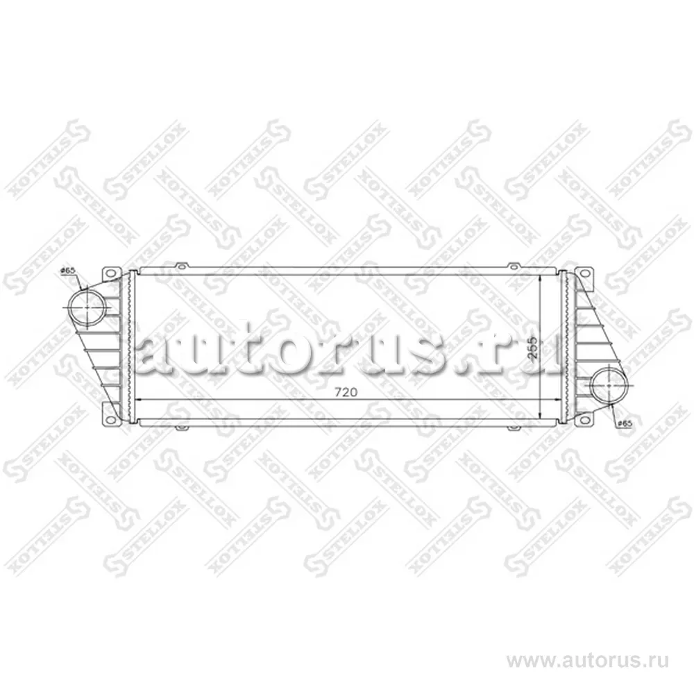 Интеркулер MB Sprinter 2.3i-2.9D 95> STELLOX 81-10855-SX