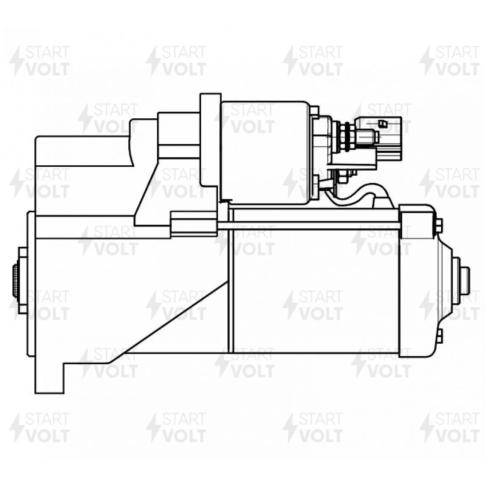 Стартер для VAG Touareg (10-) 3.6FSI (Start-Stop) 2кВт STARTVOLT LSt 1875