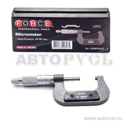 Микрометр 25-50 мм FORCE 5096P9050