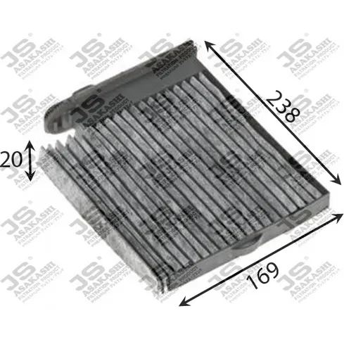 FILTER ASSY CABIN AIR JS ASAKASHI AC2509C