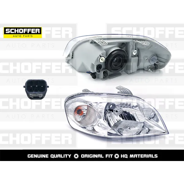 Фара правая под корректор Chevrolet Aveo 4D (2005-2011) SCHOFFER SHF12071