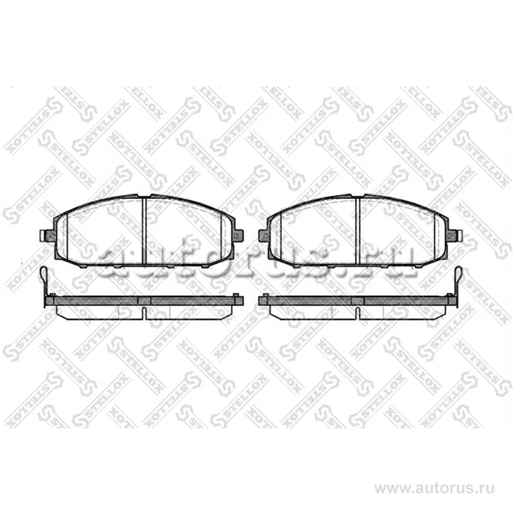 Колодки дисковые п. Nissan Patrol Y61 4.5i/2.8TD/4.2 STELLOX 722 004-SX
