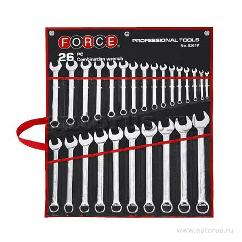 Набор ключей комбинированных 26пр. FORCE 5261P