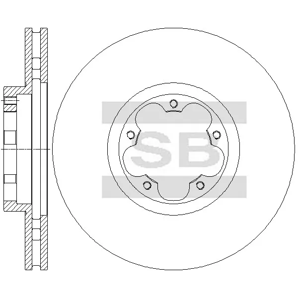 Диск тормозной SANGSIN BRAKE SD5311