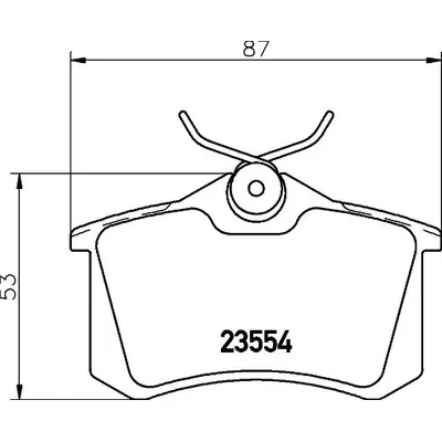 Комплект колодок для дисковых тормозов DON PCP1011