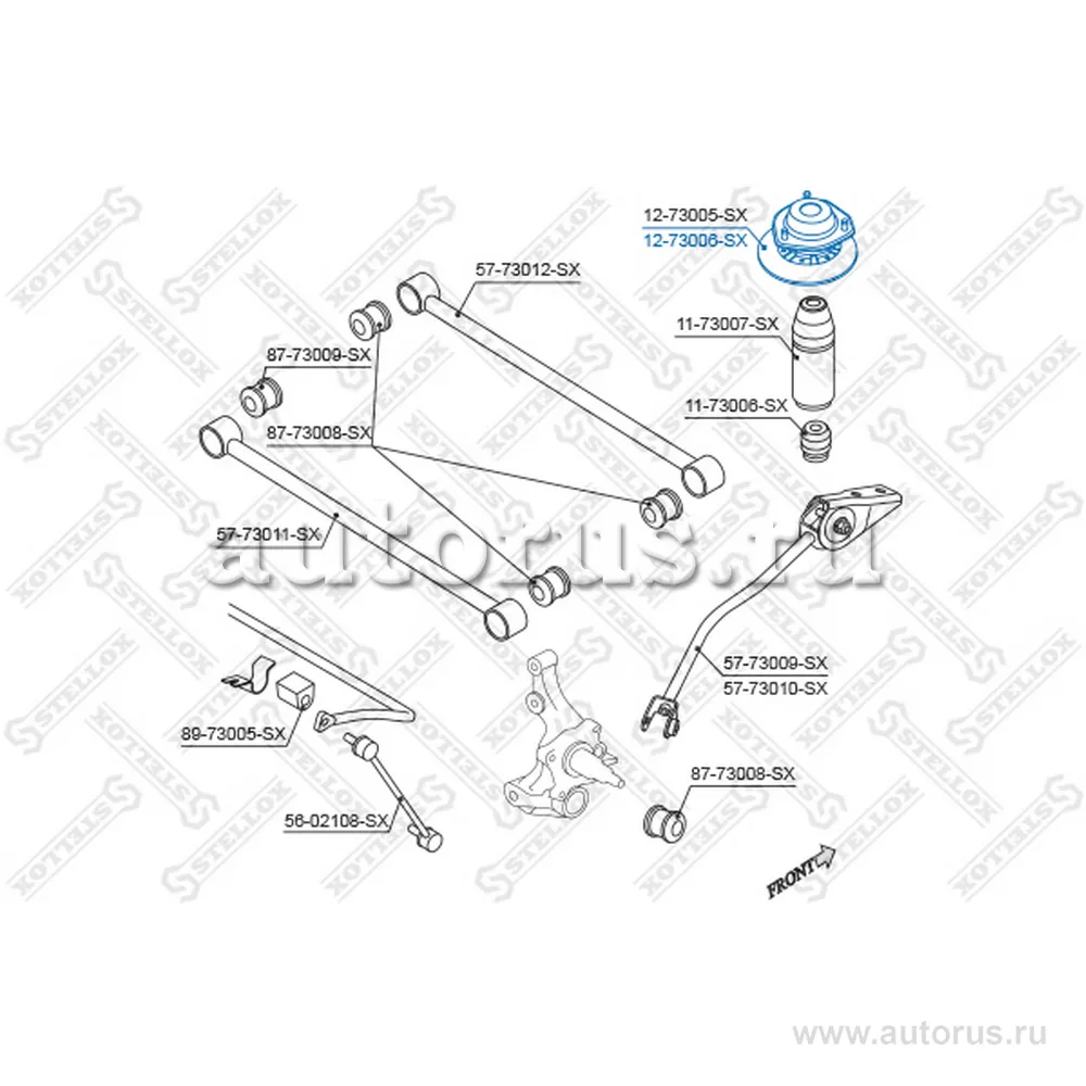 Опора амортизатора зад. л. Daewoo Nubir STELLOX 1273006_SX