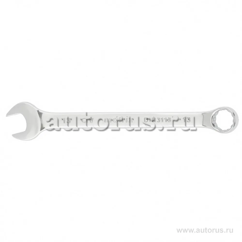 Ключ комбинированный, 13 мм, CrV, полированный хром MATRIX 15157
