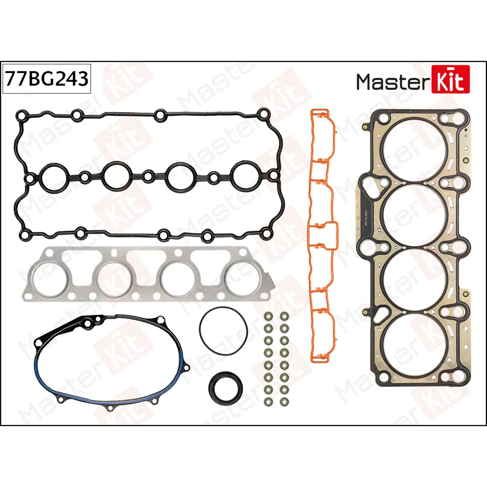 Комплект прокладок ГБЦ VAG BLR, BLX MASTERKIT 77BG243