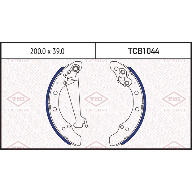 Колодки тормозные барабанные VW Golf/Polo 91-> TATSUMI TCB1044