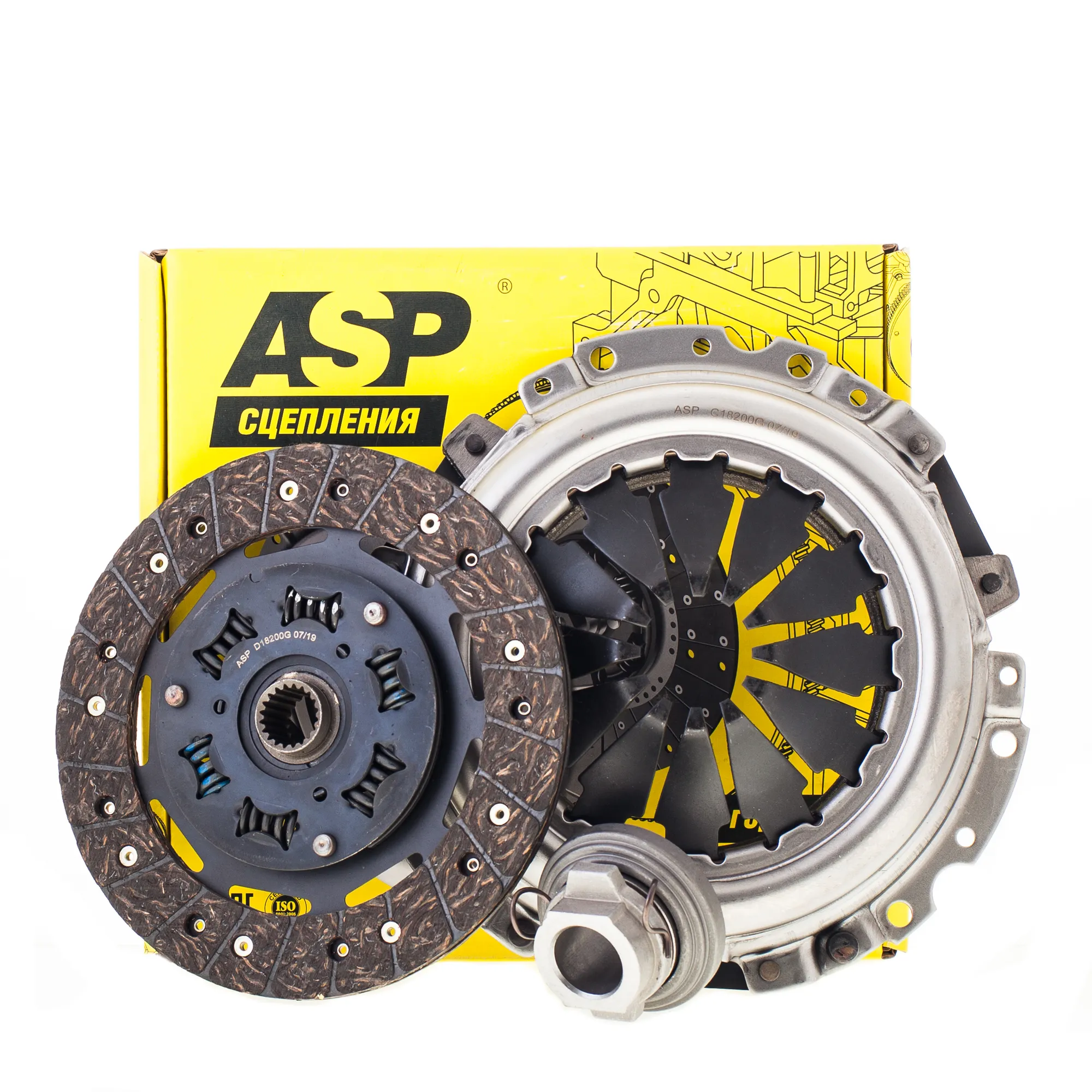 Сцепление в сборе ВАЗ 2121/21213 4x4 Нива ASP MENSAN A18200G